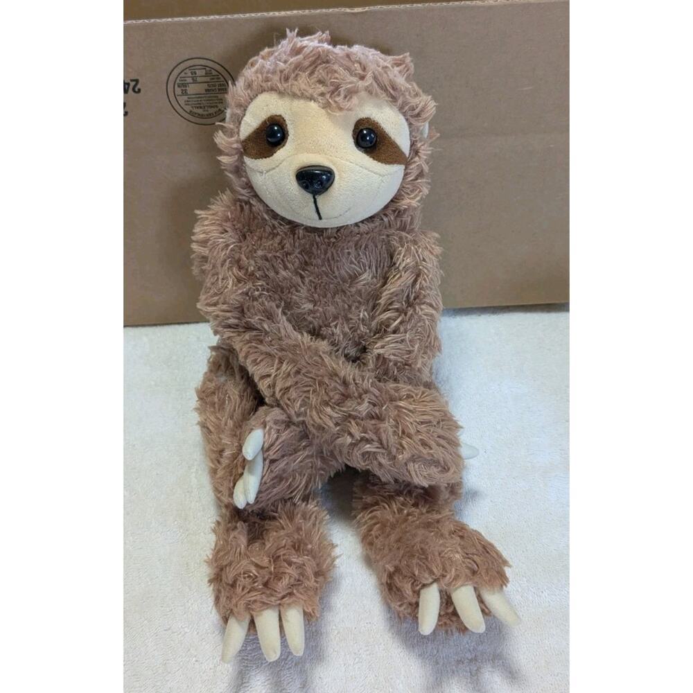 The Bear Factory 2001 Sloth Plush Brown Stuffed Animal Toy Floppy 17” pocket